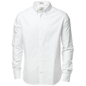 Nimbus Mens Rochester Oxford Long Sleeve Formal Shirt / White
